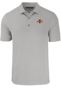 Cutter and Buck Iowa State Cyclones Mens Grey Forge Short Sleeve Polo