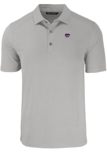 Cutter and Buck K-State Wildcats Mens Grey Forge Short Sleeve Polo