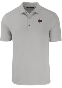 Cutter and Buck Montana Grizzlies Mens Grey Forge Short Sleeve Polo