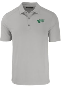 Cutter and Buck North Texas Mean Green Mens Grey Forge Short Sleeve Polo