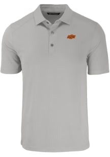 Cutter and Buck Oklahoma State Cowboys Mens Grey Forge Short Sleeve Polo
