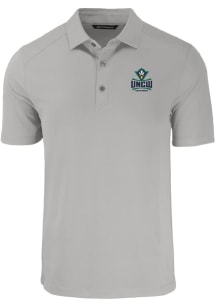 Cutter and Buck UNCW Seahawks Mens Grey Forge Recycled Short Sleeve Polo