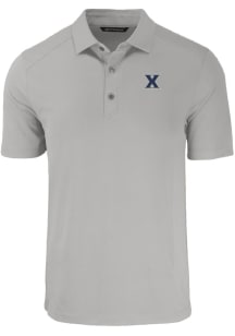 Cutter and Buck Xavier Musketeers Mens Grey Forge Short Sleeve Polo