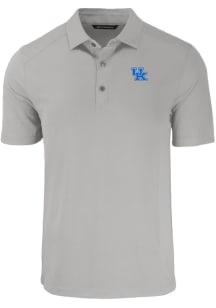 Cutter and Buck Kentucky Wildcats Mens Grey Forge Recycled Short Sleeve Polo