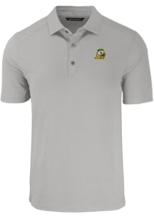 Cutter and Buck Oregon Ducks Mens Grey Forge Short Sleeve Polo