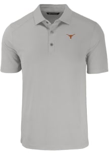 Cutter and Buck Texas Longhorns Mens Grey Forge Short Sleeve Polo