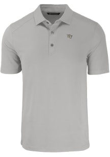 Cutter and Buck Wake Forest Demon Deacons Mens Grey Forge Short Sleeve Polo