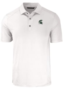 Cutter and Buck Michigan State Spartans Mens White Forge Short Sleeve Polo
