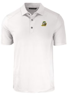 Cutter and Buck Oregon Ducks Mens White Forge Short Sleeve Polo