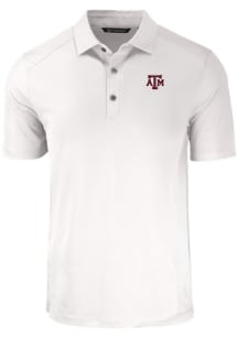 Cutter and Buck Texas A&amp;M Aggies Mens White Forge Short Sleeve Polo