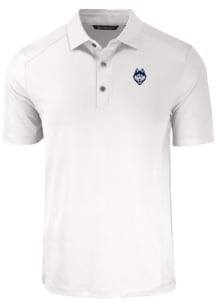 Cutter and Buck UConn Huskies Mens White Forge Short Sleeve Polo