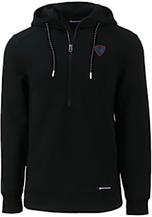 Cutter and Buck DePaul Blue Demons Mens Black Roam Long Sleeve Hoodie