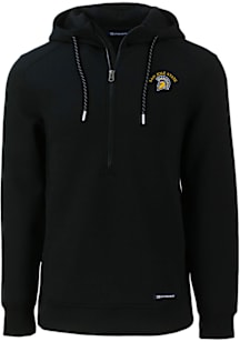 Cutter and Buck San Jose State Spartans Mens Black Roam Long Sleeve Hoodie