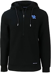 Cutter and Buck Kentucky Wildcats Mens Black Roam Long Sleeve Hoodie