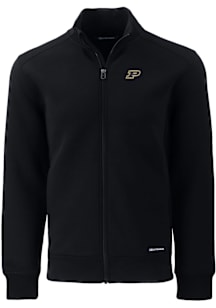 Mens Purdue Boilermakers Black Cutter and Buck Roam Light Weight Jacket
