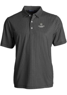 Cutter and Buck Colorado State Rams Mens Black Pike Symmetry Short Sleeve Polo