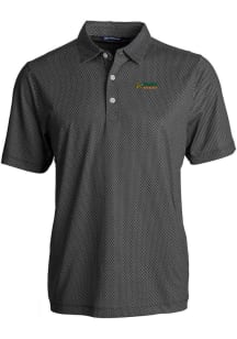 Cutter and Buck Florida A&amp;M Rattlers Mens Black Pike Symmetry Short Sleeve Polo