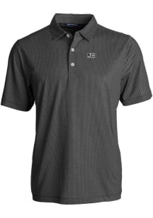 Cutter and Buck Jackson State Tigers Mens Black Pike Symmetry Short Sleeve Polo