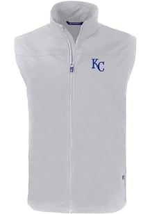 Cutter and Buck Kansas City Royals Mens Grey Charter Sleeveless Jacket