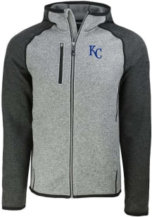 Cutter and Buck Kansas City Royals Mens Grey Mainsail Light Weight Jacket