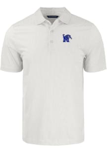 Cutter and Buck Memphis Tigers Mens White Pike Symmetry Short Sleeve Polo