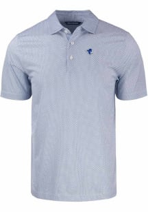 Cutter and Buck Seton Hall Pirates Mens Blue Pike Symmetry Short Sleeve Polo
