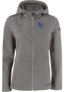 Cutter and Buck Kansas City Royals Womens Grey Evoke Light Weight Jacket