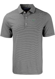 Cutter and Buck South Florida Bulls Mens Black Forge Double Stripe Short Sleeve Polo