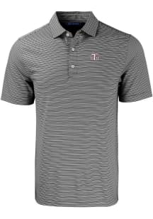 Cutter and Buck Texas Southern Tigers Mens Black Forge Double Stripe Short Sleeve Polo