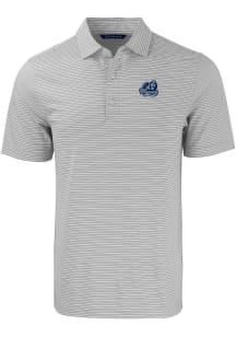 Cutter and Buck Old Dominion Monarchs Mens Grey Forge Double Stripe Short Sleeve Polo