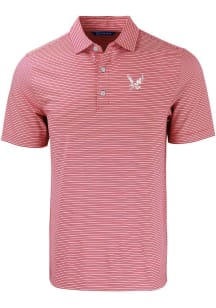 Cutter and Buck Eastern Washington Eagles Mens Red Forge Double Stripe Short Sleeve Polo