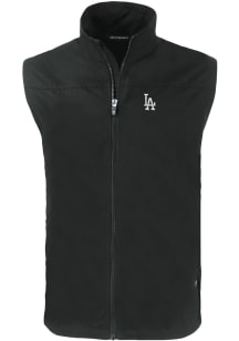 Cutter and Buck Los Angeles Dodgers Mens Black Charter Sleeveless Jacket