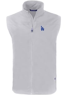 Cutter and Buck Los Angeles Dodgers Mens Grey Charter Sleeveless Jacket