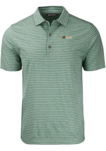 Cutter and Buck Florida A&M Rattlers Mens Green Forge Heather Stripe Short Sleeve Polo