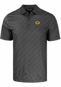 Cutter and Buck Grambling State Tigers Mens Black Pike Pebble Short Sleeve Polo