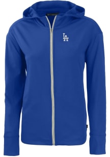 Cutter and Buck Los Angeles Dodgers Womens Blue Daybreak Light Weight Jacket