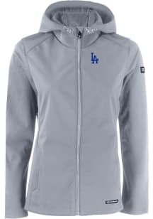 Cutter and Buck Los Angeles Dodgers Womens Charcoal Evoke Light Weight Jacket