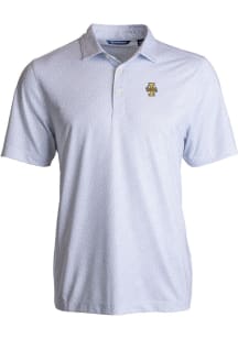 Cutter and Buck Idaho Vandals Mens White Pike Pebble Short Sleeve Polo