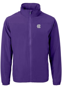 Cutter and Buck Holy Cross Crusaders Mens Purple Charter Eco Light Weight Jacket