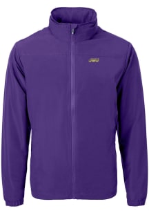 Cutter and Buck James Madison Dukes Mens Purple Charter Eco Light Weight Jacket