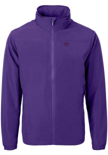 Cutter and Buck K-State Wildcats Mens Purple Charter Eco Light Weight Jacket