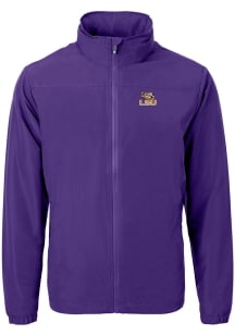 Cutter and Buck LSU Tigers Mens Purple Charter Eco Light Weight Jacket