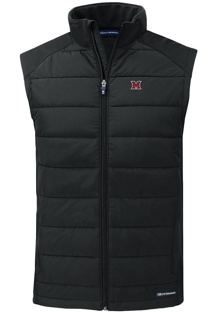 Cutter and Buck Miami RedHawks Mens Evoke Sleeveless Jacket