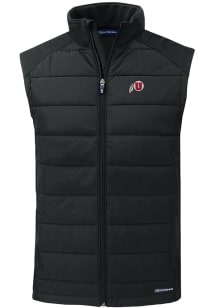 Cutter and Buck Utah Utes Mens Black Evoke Sleeveless Jacket