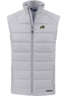 Cutter and Buck Colorado Buffaloes Mens Grey Evoke Sleeveless Jacket
