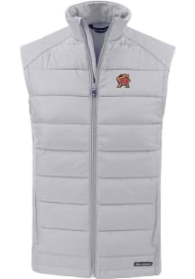 Mens Maryland Terrapins Charcoal Cutter and Buck Evoke Vest