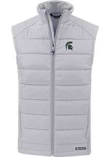 Cutter and Buck Michigan State Spartans Mens Charcoal Evoke Sleeveless Jacket