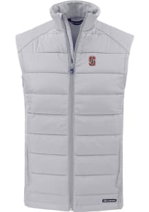 Cutter and Buck Stanford Cardinal Mens Charcoal Evoke Sleeveless Jacket