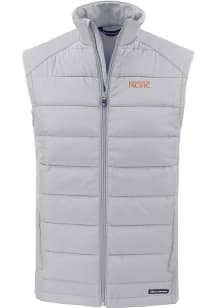 Cutter and Buck Pacific Tigers Mens Charcoal Evoke Sleeveless Jacket