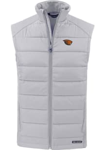 Cutter and Buck Oregon State Beavers Mens Charcoal Evoke Sleeveless Jacket